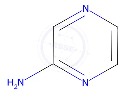 Chemical structure of Pyrazin-2-amine hemibenzene-1,2,4,5-tetracarboxylate
