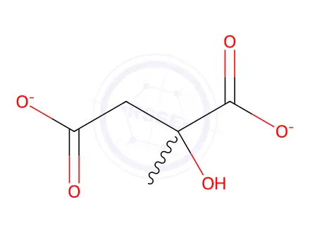 Chemical structure of 2-Hydroxy-2-methylbutanedioic Acid Dipotassium Salt
