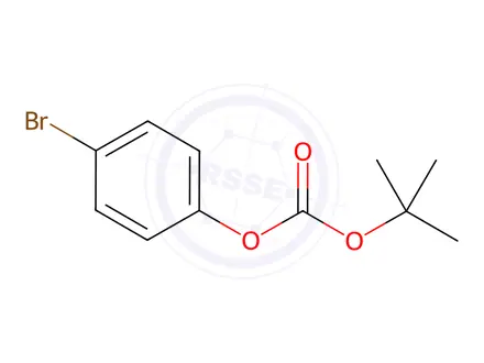 Chemical structure of 4-Bromophenyl tert-butyl carbonate
