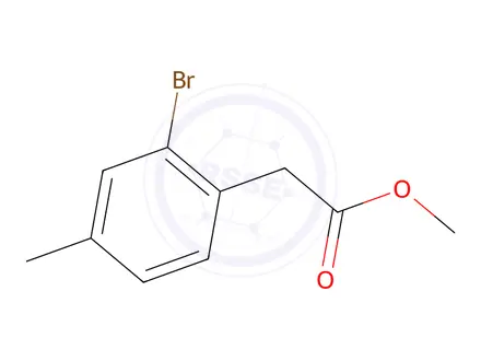 Chemical structure of Methyl 2-(2-bromo-4-methylphenyl)acetate