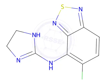Chemical structure of Tizanidine