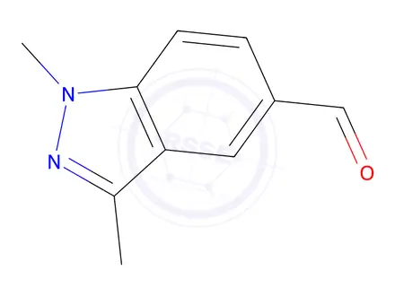 Chemical structure of 1,3-Dimethyl-1H-indazole-5-carbaldehyde