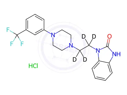Chemical structure of Flibanserin-d4 HCl (ethylene-d4)