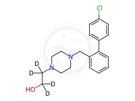 Chemical structure of Cetirizine EP Impurity G D4