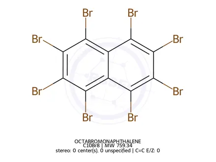 Chemical structure of OCTABROMONAPHTHALENE