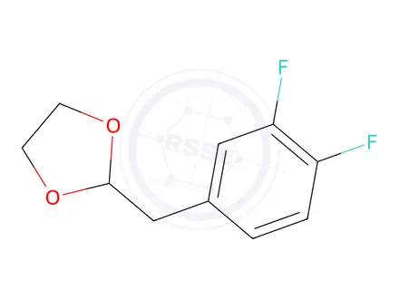 Chemical structure of 2-(3,4-Difluorobenzyl)-1,3-dioxolane