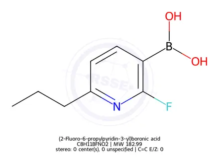 Chemical structure of (2-Fluoro-6-propylpyridin-3-yl)boronic acid