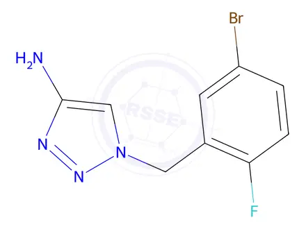 Chemical structure of 1-(5-Bromo-2-fluorobenzyl)-1h-1,2,3-triazol-4-amine