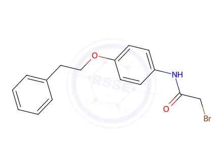 Chemical structure of 2-Bromo-N-[4-(phenethyloxy)phenyl]acetamide