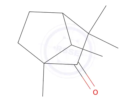 Chemical structure of 1,3,3,7-tetramethylnorbornan-2-one