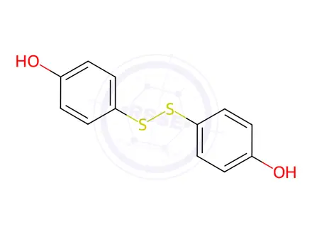 Chemical structure of Bis(4-Hydroxyphenyl) disulfide