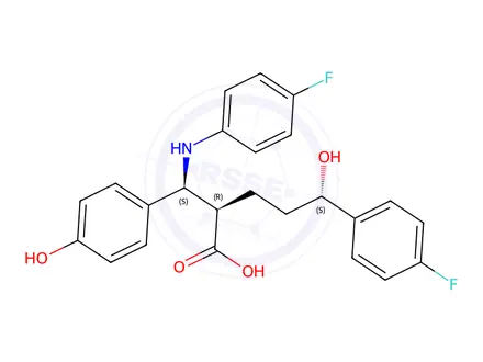 Chemical structure of Ezetimibe Azetidinone Ring-Opened Impurity