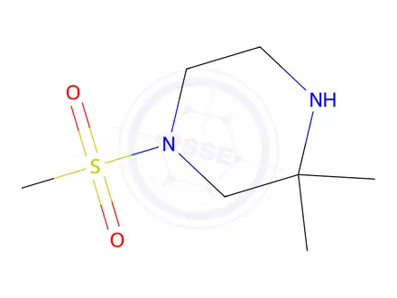 Chemical structure of 3,3-Dimethyl-1-methylsulfonylpiperazine