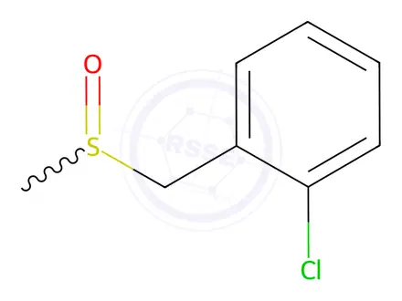 Chemical structure of o-Chlorobenzyl Methyl Sulfoxide