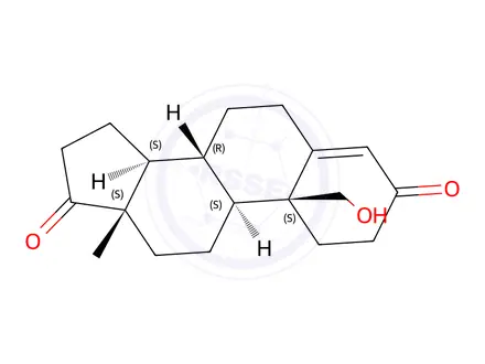 Chemical structure of 19-Hydroxy-4-androsten-3,17-dione