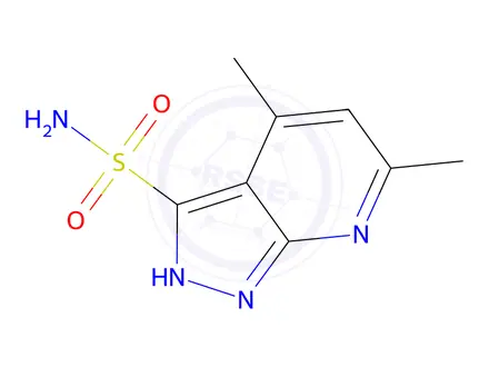 Chemical structure of 4,6-Dimethyl-1h-pyrazolo[3,4-b]pyridine-3-sulfonamide