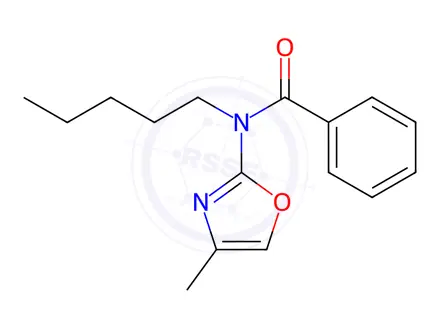 Chemical structure of N-(4-Methyloxazol-2-yl)-N-pentylbenzamide