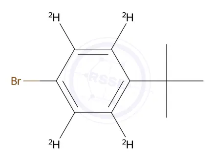 Chemical structure of 1-bromo-4-(tert-butyl)benzene-2,3,5,6-d4