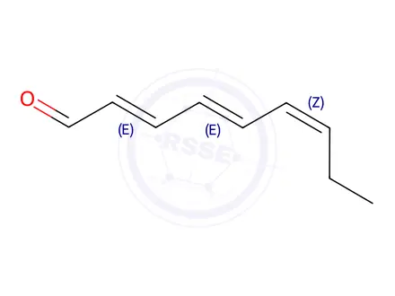 Chemical structure of (2E,4E,6Z)-2,4,6-Nonatrienal