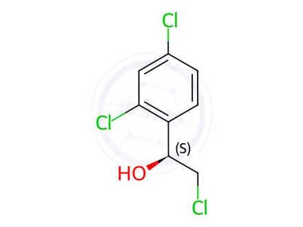 Chemical structure of (S)-2-Chloro-1-(2,4-dichlorophenyl)ethan-1-ol