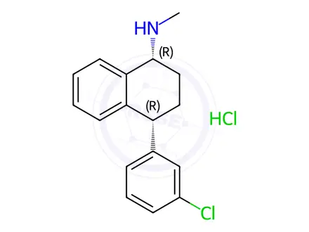 Chemical structure of Sertraline EP Impurity D Hydrochloride