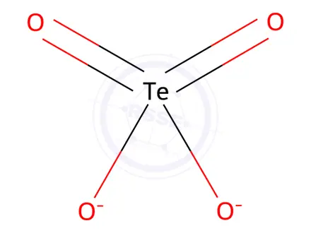 Chemical structure of Sodium tellurate(VI) hydrate