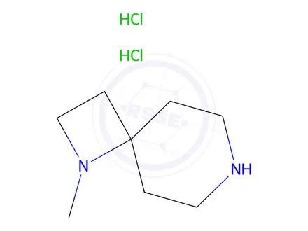 Chemical structure of 1-methyl-1,7-diazaspiro[3.5]nonane dihydrochloride
