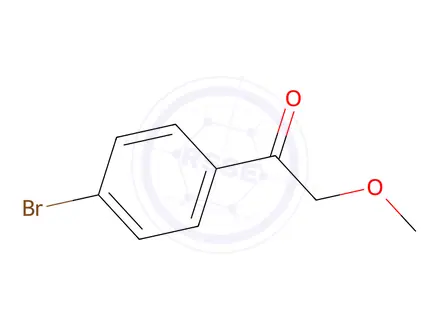 Chemical structure of 1-(4-bromophenyl)-2-methoxyethan-1-one