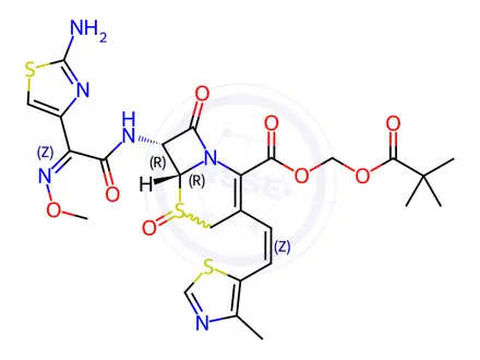 Chemical structure of Cefditoren pivoxil Impurity 103