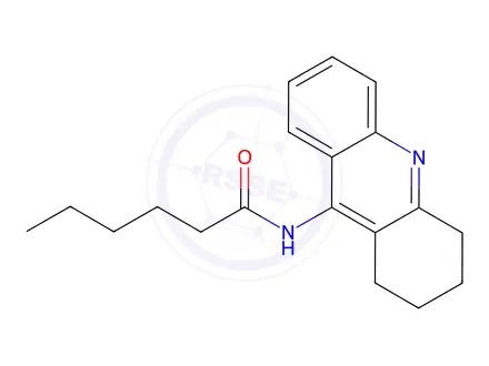 Chemical structure of N-(1,2,3,4-Tetrahydroacridin-9-yl)hexanamide