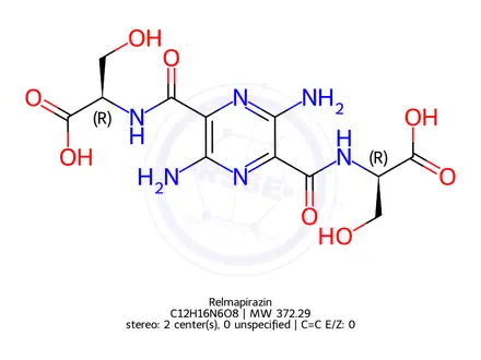 Chemical structure of Relmapirazin