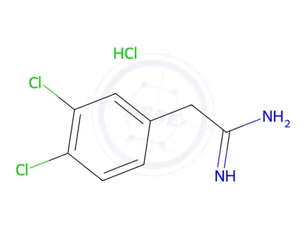 Chemical structure of 2-(3,4-Dichlorophenyl)acetimidamide hydrochloride