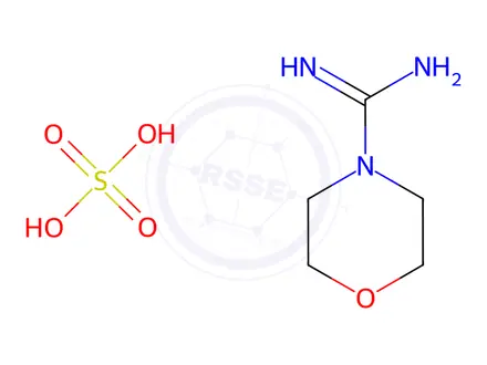 Chemical structure of Morpholine-4-carboximidamide Sulfuric Acid