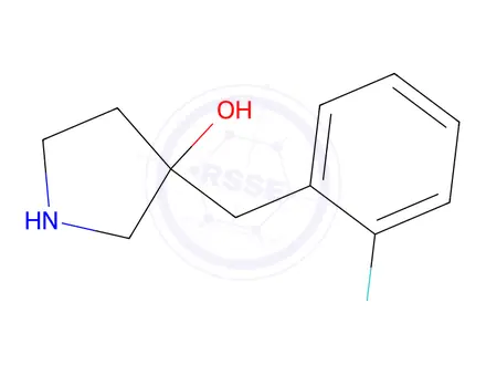 Chemical structure of 3-(2-Fluorobenzyl)pyrrolidin-3-ol