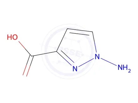 Chemical structure of 1-Amino-1H-pyrazole-3-carboxylic acid