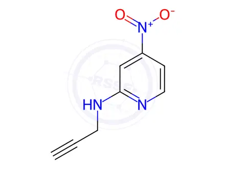Chemical structure of 4-nitro-N-(prop-2-yn-1-yl)pyridin-2-amine