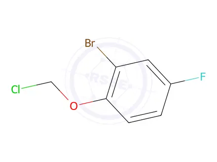 Chemical structure of 2-Bromo-1-(chloromethoxy)-4-fluorobenzene