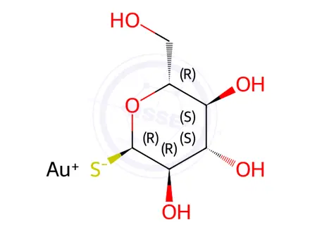 Chemical structure of Aurothioglucose (1045508)