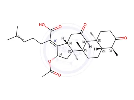 Chemical structure of Fusidic Acid 3,11-Diketo Impurity