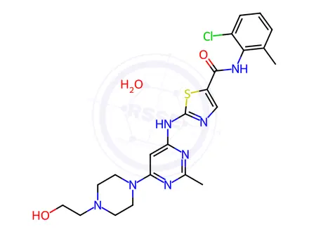 Chemical structure of Dasatinib Monohydrate