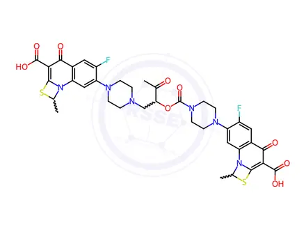 Chemical structure of Prulifloxacin Impurity 1