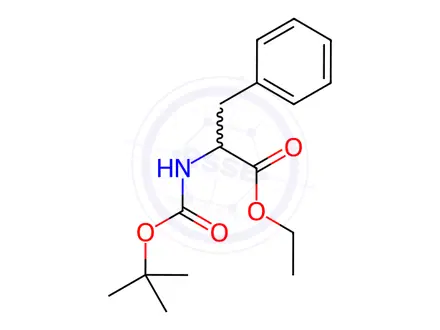Chemical structure of N-Boc-L-phenylalanine Ethyl Ester