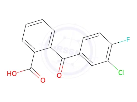 Chemical structure of 2-(3-Chloro-4-fluorobenzoyl)benzoic acid