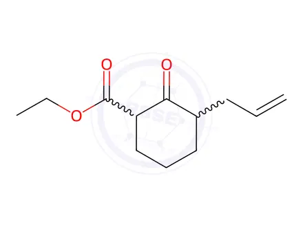 Chemical structure of Ethyl 3-allyl-2-oxocyclohexanecarboxylate