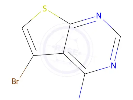 Chemical structure of 5-Bromothieno[2,3-D]Pyrimidin-4-amine