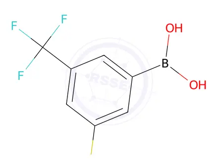 Chemical structure of 3-(Methylthio)-5-(trifluoromethyl)phenylboronic Acid