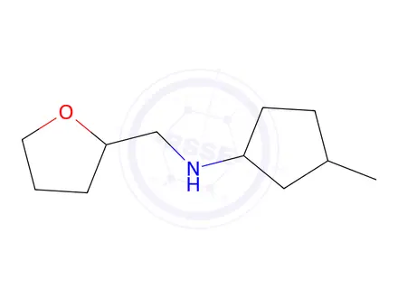 Chemical structure of 3-Methyl-N-((tetrahydrofuran-2-yl)methyl)cyclopentan-1-amine