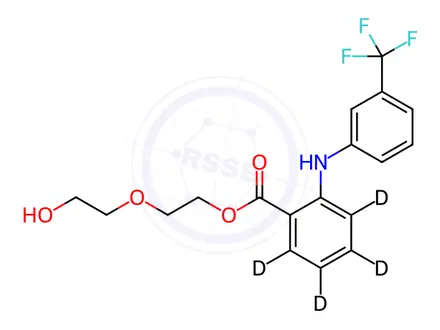 Chemical structure of Etofenamate-d4