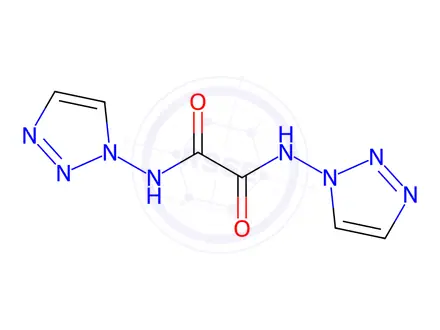 Chemical structure of Ethanediamide, N,N'-bis(1H-1,2,3-triazol-1-yl)-