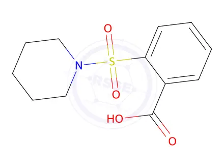 Chemical structure of 2-(Piperidin-1-ylsulfonyl)benzoic acid